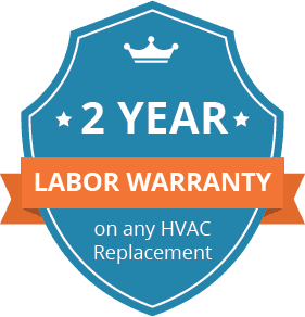 Two Year Labor Warranty on any air conditioning systems cypress tx